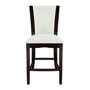710-24W Counter Height Chair, White Bi-Cast Vinyl, Set of 2 - 710-24W