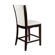 710-24W Counter Height Chair, White Bi-Cast Vinyl, Set of 2 - 710-24W