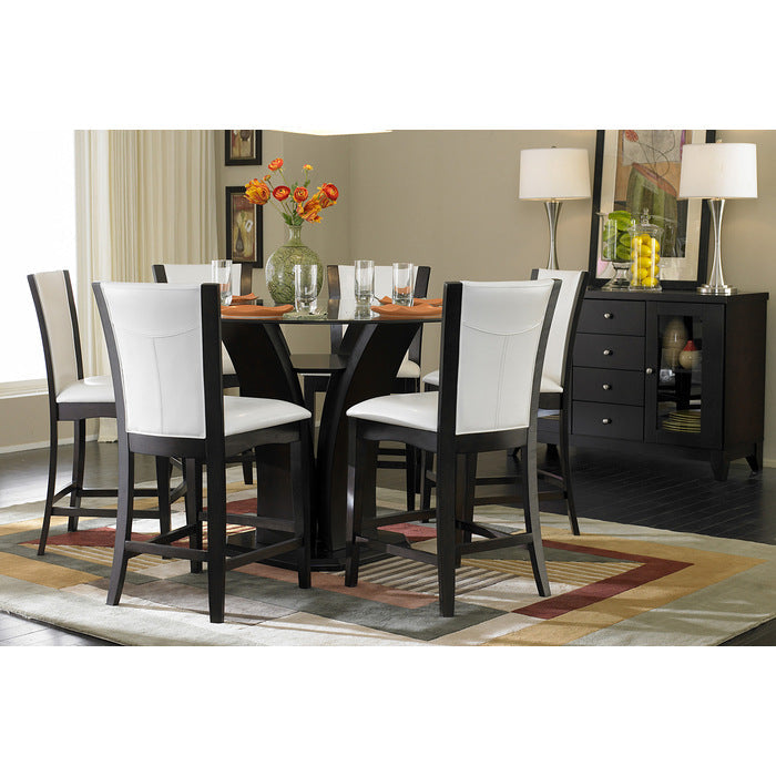 710-24W Counter Height Chair, White Bi-Cast Vinyl, Set of 2 - 710-24W