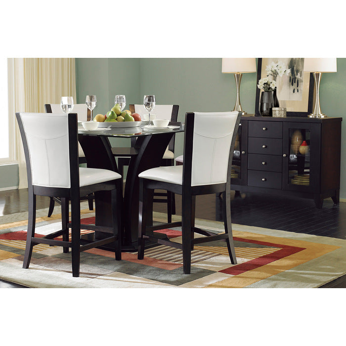 710-24W Counter Height Chair, White Bi-Cast Vinyl, Set of 2 - 710-24W