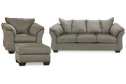 Darcy Cobblestone Sofa, Chair and Ottoman -  Ashley - Lara Furniture