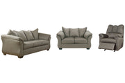 Darcy Cobblestone Sofa, Loveseat and Recliner -  Ashley - Lara Furniture