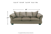 Darcy Cobblestone Sofa, Chair and Ottoman -  Ashley - Lara Furniture