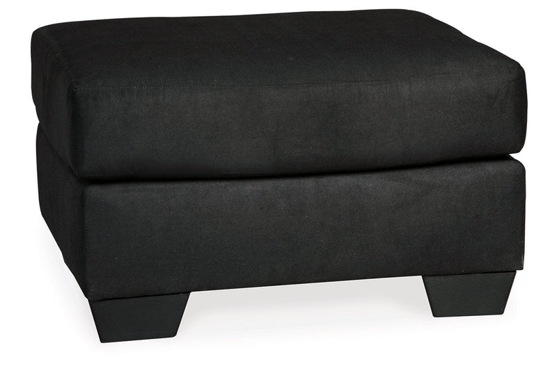 Darcy Black Chair and Ottoman -  Ashley - Lara Furniture