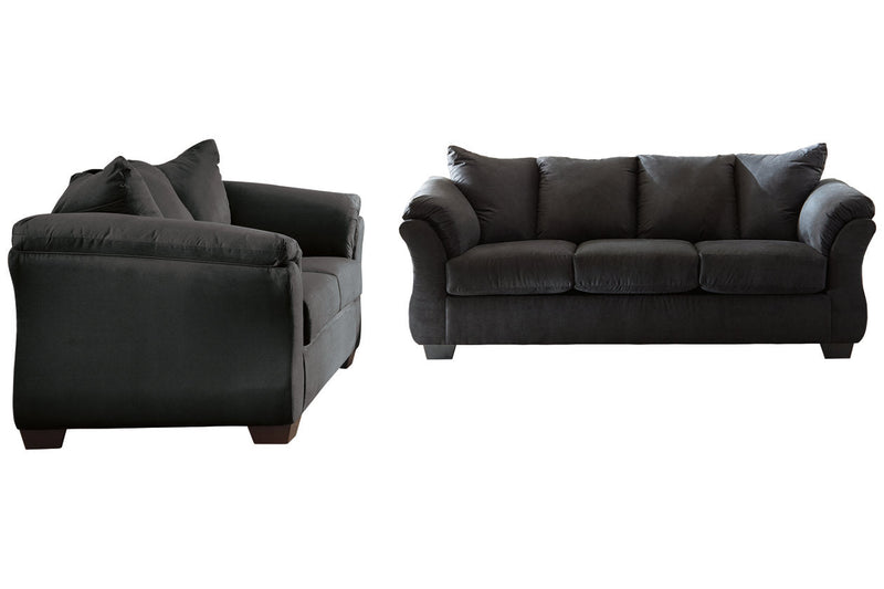 Darcy Black Sofa and Loveseat -  Ashley - Lara Furniture