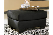Darcy Black Loveseat and Ottoman -  Ashley - Lara Furniture