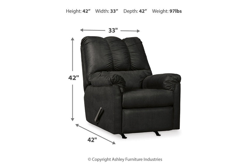 Darcy Black Sofa and Recliner -  Ashley - Lara Furniture