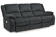 Draycoll Slate Power Reclining Sofa, Loveseat and Recliner -  Ashley - Lara Furniture