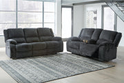 Draycoll Slate Reclining Sofa and Loveseat -  Ashley - Lara Furniture