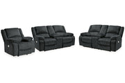 Draycoll  2 Power Reclining Loveseats and Recliner -  Ashley - Lara Furniture