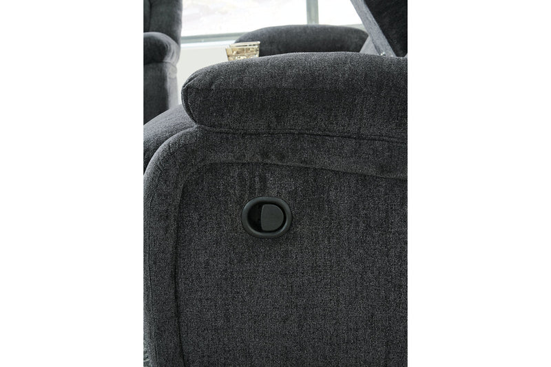 Draycoll Slate Power Reclining Sofa and Loveseat -  Ashley - Lara Furniture