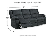 Draycoll Slate Reclining Sofa and Recliner -  Ashley - Lara Furniture