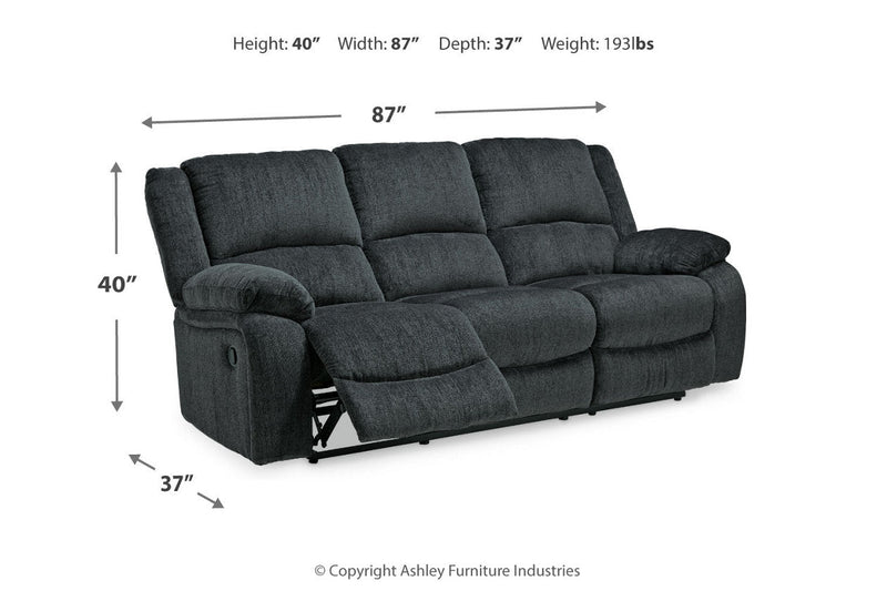 Draycoll Slate Reclining Sofa and Recliner -  Ashley - Lara Furniture