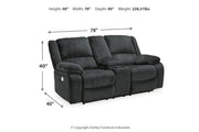 Draycoll  2 Power Reclining Loveseats and Recliner -  Ashley - Lara Furniture