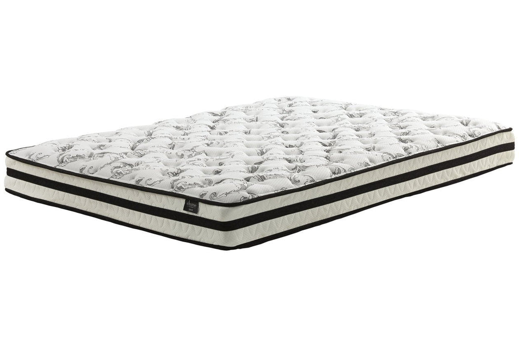 8 Inch Chime Innerspring White Queen Mattress in a Box - M69531 - Gate Furniture