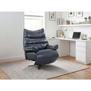 8106BUE-1PW Power Reclining Swivel Chair with Manual Adjustable Headrest - 8106BUE-1PW