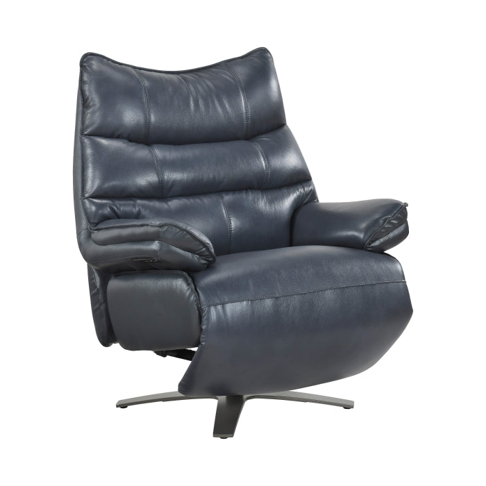8106BUE-1PW Power Reclining Swivel Chair with Manual Adjustable Headrest - 8106BUE-1PW