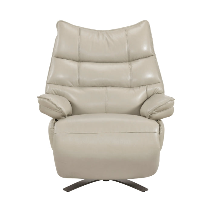 8106TPE-1PW Power Reclining Swivel Chair with Manual Adjustable Headrest - 8106TPE-1PW