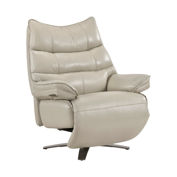 8106TPE-1PW Power Reclining Swivel Chair with Manual Adjustable Headrest - 8106TPE-1PW
