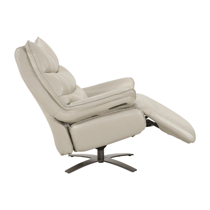 8106TPE-1PW Power Reclining Swivel Chair with Manual Adjustable Headrest - 8106TPE-1PW