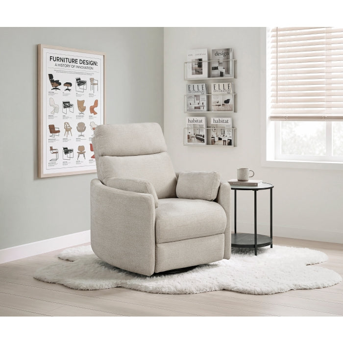 8118BE-1PW Power Swivel Glider Reclining Chair - 8118BE-1PW