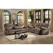 8206NF-2 Double Glider Reclining Love Seat with Center Console, Receptacles and USB Ports - 8206NF-2