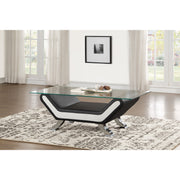 Veloce Black - White Living Room Set - Lara FurnitureLiving Room Set