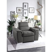 8228GY-1 Chair with Pull-out Ottoman - 8228GY-1
