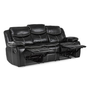 8230BLK*2 2pc Set: Sofa, Love - 8230BLK*2
