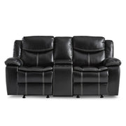 8230BLK*2 2pc Set: Sofa, Love - 8230BLK*2