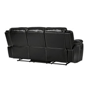 8230BLK-3 Double Reclining Sofa - 8230BLK-3