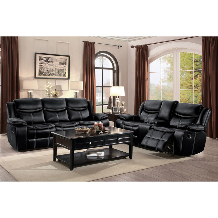 8230BLK-3 Double Reclining Sofa - 8230BLK-3