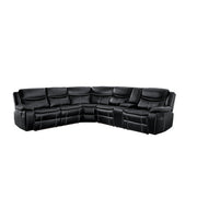 8230BLK*SC (3)3-Piece Sectional with Right Console - 8230BLK*SC