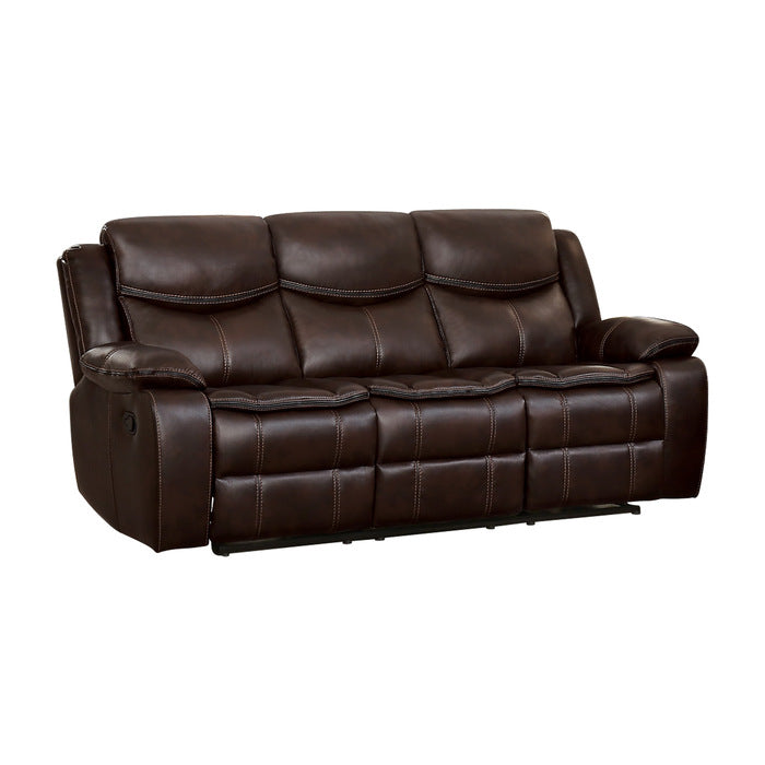 8230BRW*2 2pc Set: Sofa, Love - 8230BRW*2