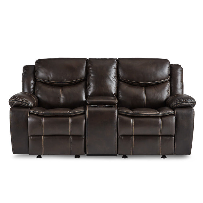 8230BRW*2 2pc Set: Sofa, Love - 8230BRW*2