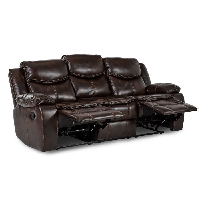 8230BRW-3 Double Reclining Sofa - 8230BRW-3