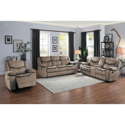 8230FBR-2 Double Glider Reclining Love Seat with Center Console - 8230FBR-2