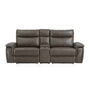 8259RFDB-2CNPWH* (3)Power Double Reclining Love Seat with Center Console and Power Headrests - 8259RFDB-2CNPWH*