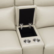 8259RFTP-2CNPWH* (3)Power Double Reclining Love Seat with Center Console and Power Headrests - 8259RFTP-2CNPWH*