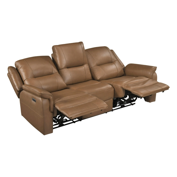 8301BRW*2PW 2pc Set: Sofa, Love (Power) - 8301BRW*2PW