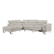 8304LGY*2LC2RPW (2)2-Piece Sectional with Left Chaise, Adjustable Headrests and Charging ports - 8304LGY*2LC2RPW