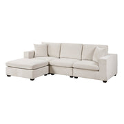 8310NBE*4AC2C1AOT (4)4-Piece Modular Sectional with Ottoman - 8310NBE*4AC2C1AOT