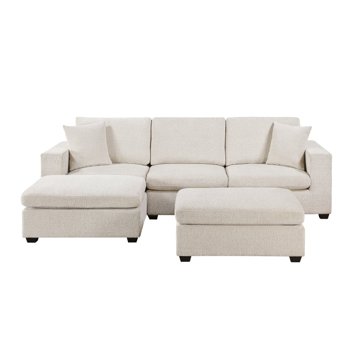 8310NBE*5AC2C1A2OT (5)5-Piece Modular Sectional with Two Ottomans - 8310NBE*5AC2C1A2OT