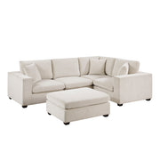 8310NBE*5AC2C1ACROT (5)5-Piece Modular Sectional with Ottoman - 8310NBE*5AC2C1ACROT