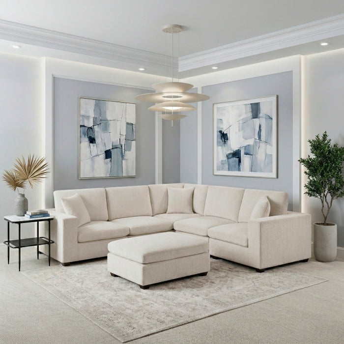 8310NBE*62AC2C1ACROT (6)6-Piece Modular Sectional with Ottoman - 8310NBE*62AC2C1ACROT