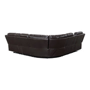 8315DBR*SCPW (3)3-Piece Power Reclining Sectional with Two Consoles, Speakers, Subwoofer, LED Lighting and  Charging Port - 8315DBR*SCPW