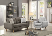 Deryn Gray Living Room Set - Lara FurnitureLiving Room Set