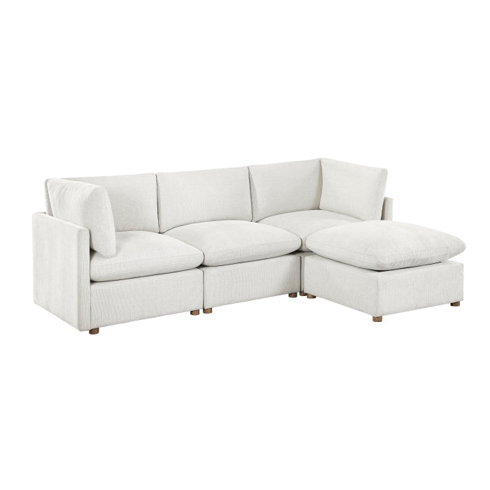 8338BE*42CRACOT (4)4-Piece Modular Sectional with Ottoman - 8338BE*42CRACOT