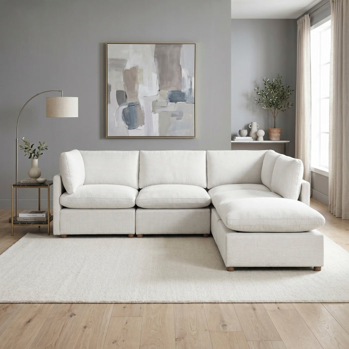 8338BE*52AC2CROT (5)5-Piece Modular Sectional with Ottoman - 8338BE*52AC2CROT