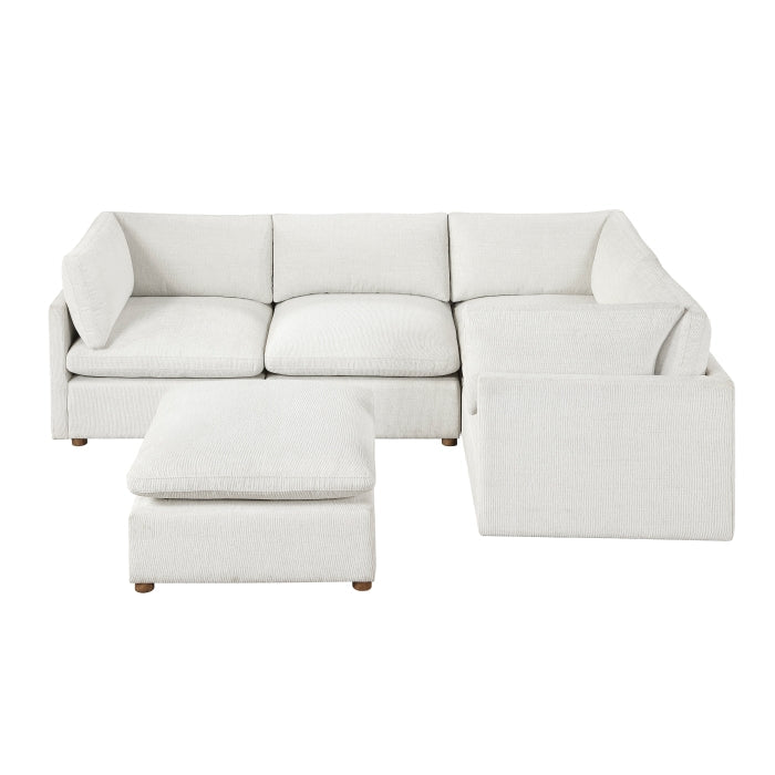 8338BE*53CRACOT (5)5-Piece Modular Sectional with Ottoman - 8338BE*53CRACOT
